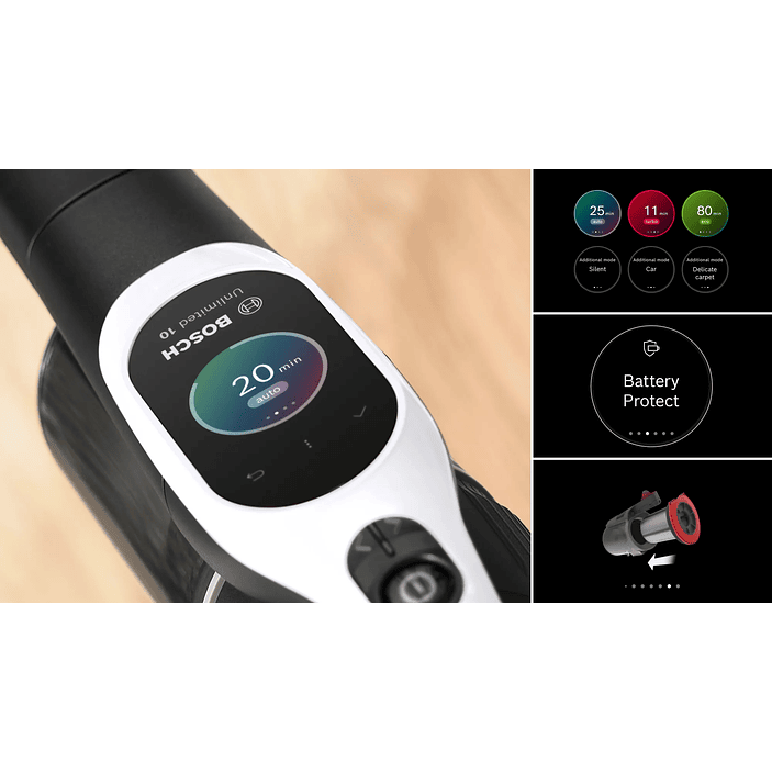 Aspiradora sin cable Unlimited 10 Blanco BOSCH 4