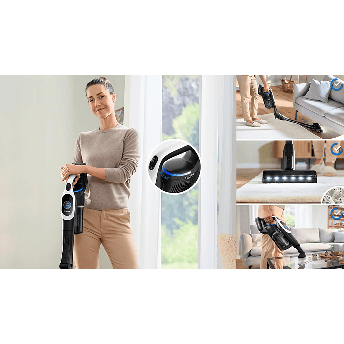 Aspiradora sin cable Unlimited 10 Blanco BOSCH 10