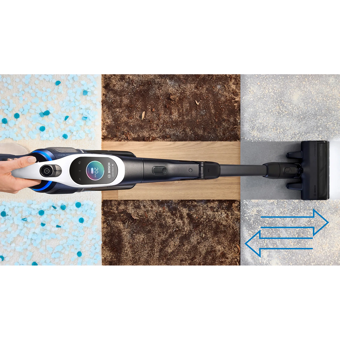 Aspiradora sin cable Unlimited 10 Blanco BOSCH 21