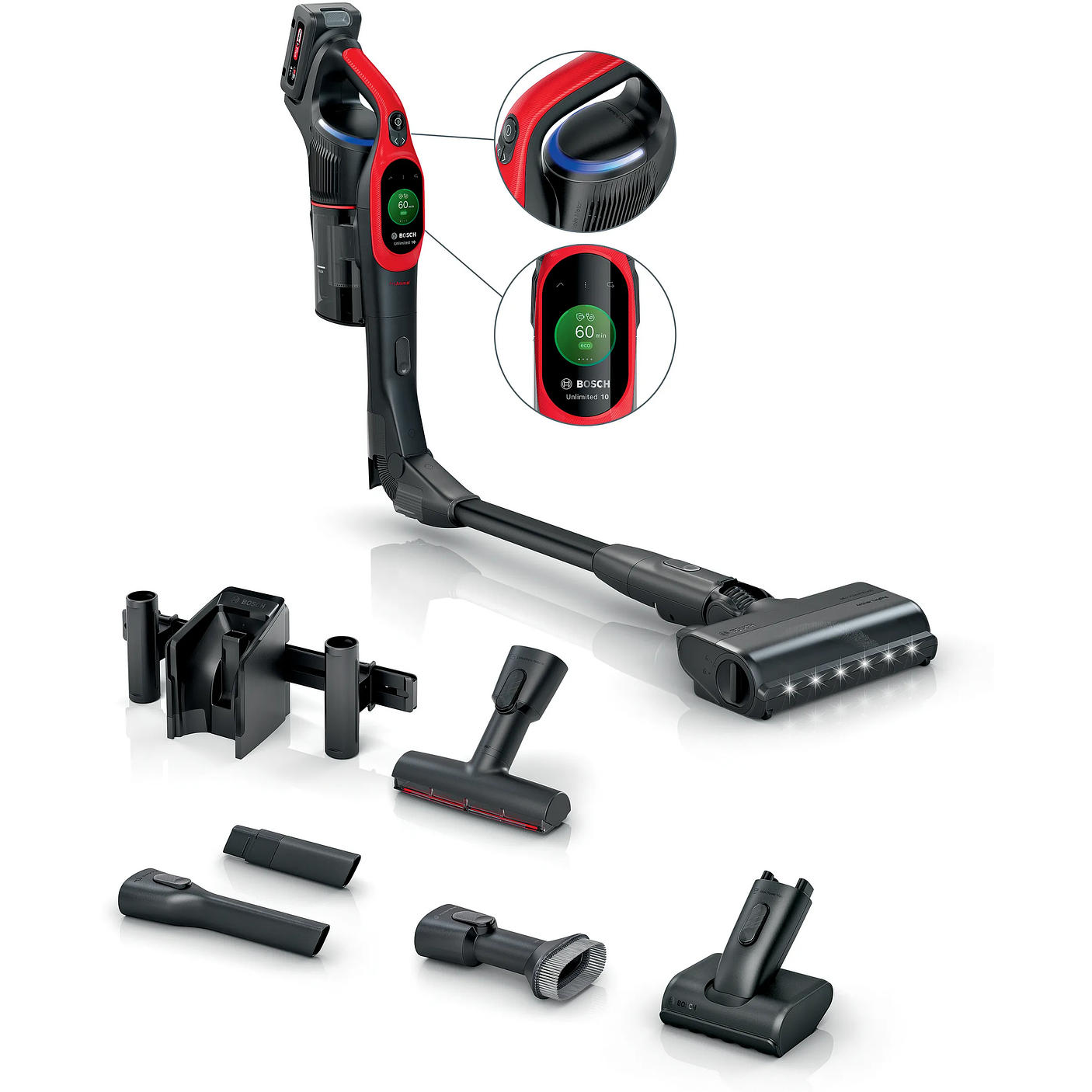 Aspiradora sin cable Unlimited 10 ProAnimal Rojo BOSCH 1