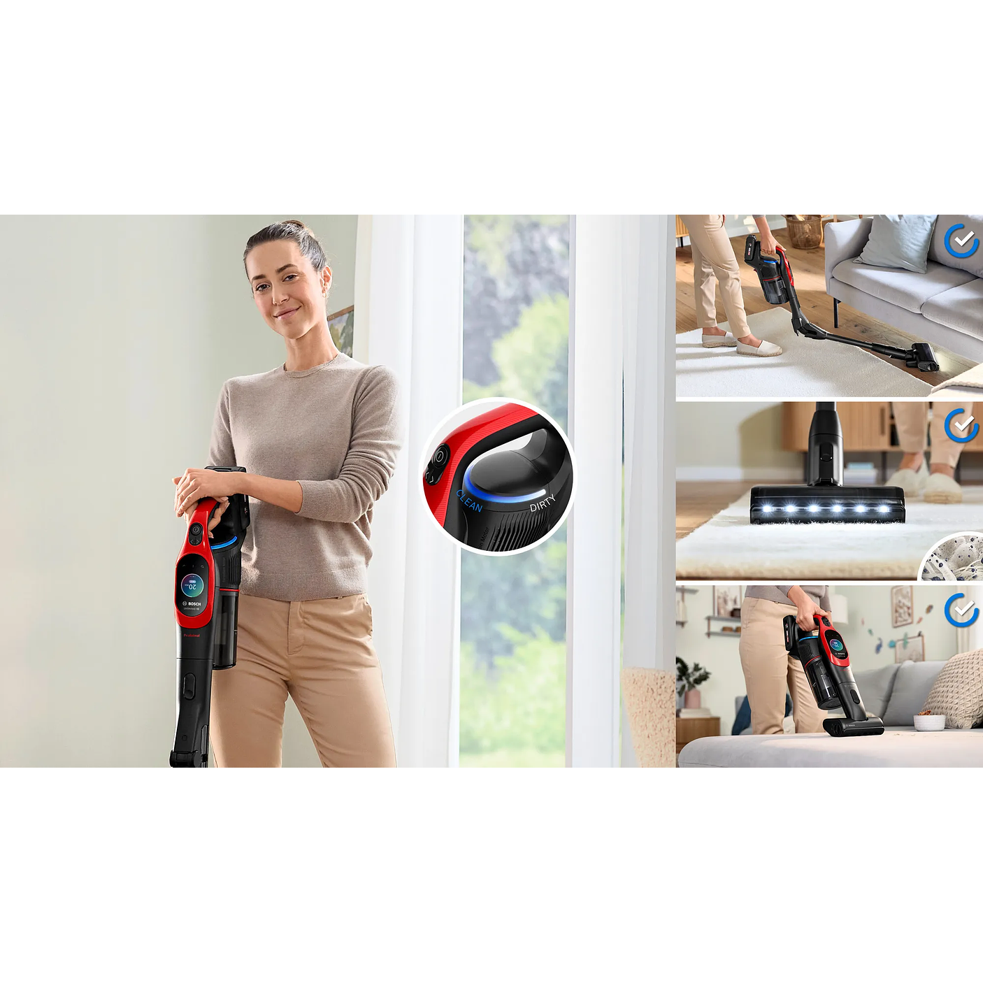 Aspiradora sin cable Unlimited 10 ProAnimal Rojo BOSCH 2