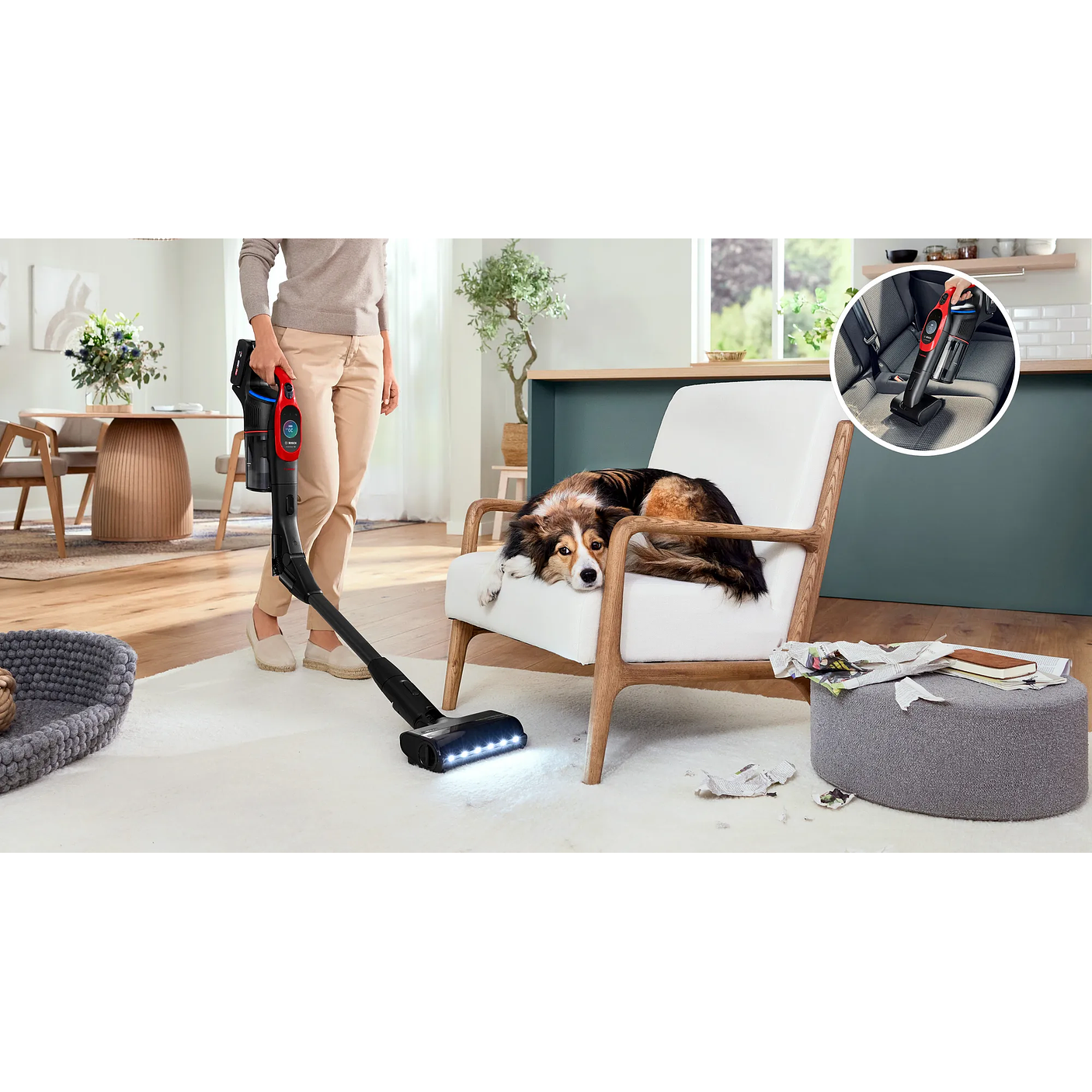 Aspiradora sin cable Unlimited 10 ProAnimal Rojo BOSCH 17