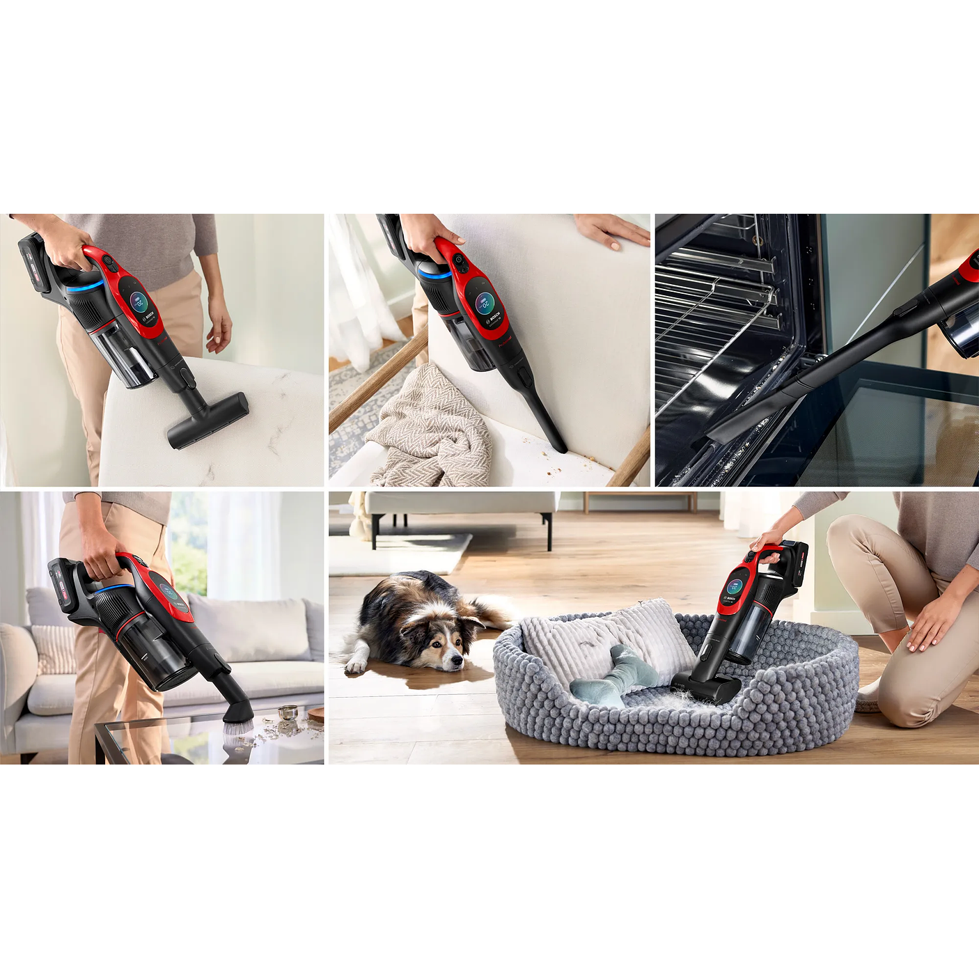 Aspiradora sin cable Unlimited 10 ProAnimal Rojo BOSCH 20