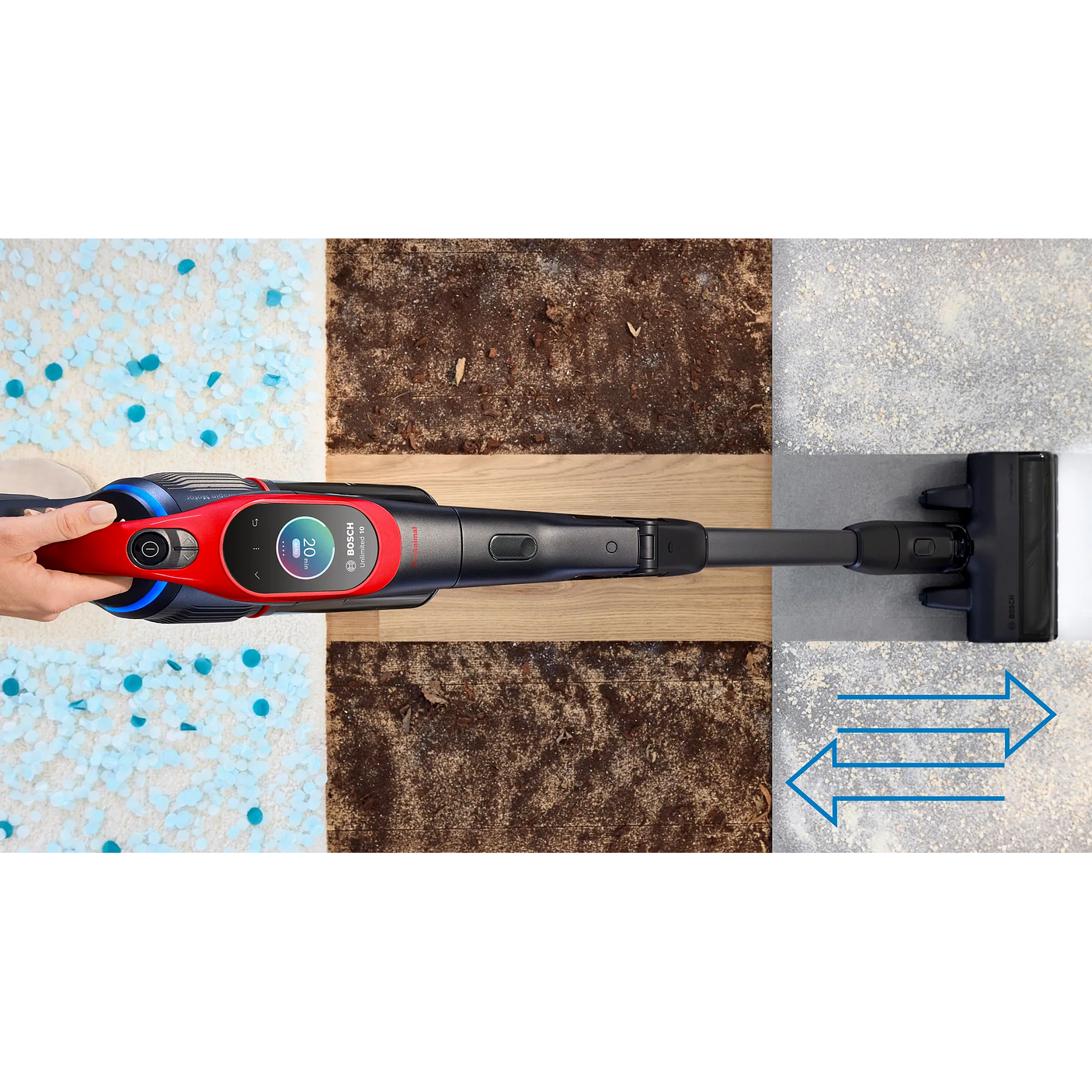 Aspiradora sin cable Unlimited 10 ProAnimal Rojo BOSCH 21