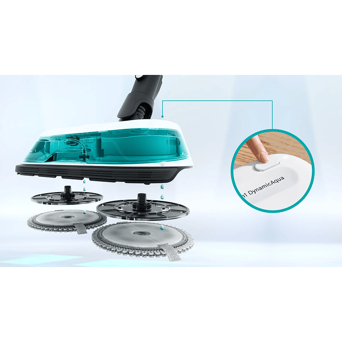 2 en 1: aspiradora y mopa recargable Unlimited 7 ProHygienic Aqua Blanco BOSCH 5