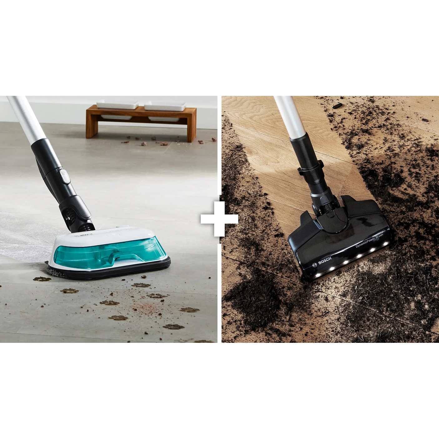 2 en 1: aspiradora y mopa recargable Unlimited 7 ProHygienic Aqua Blanco BOSCH 15