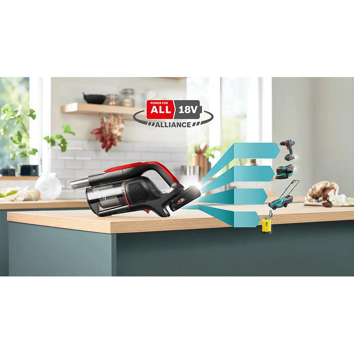 Aspiradora sin cable Unlimited 9 ProAnimal Rojo BOSCH 6