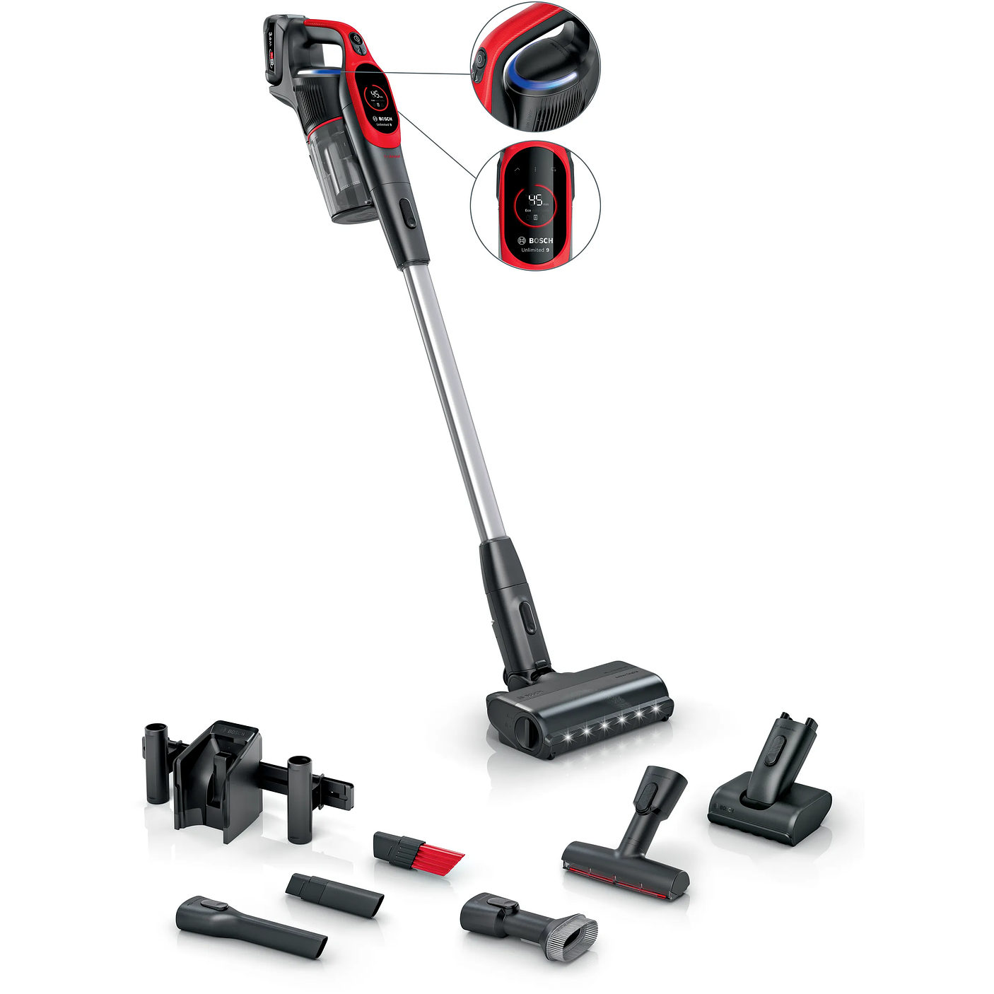 Aspiradora sin cable Unlimited 9 ProAnimal Rojo BOSCH 1