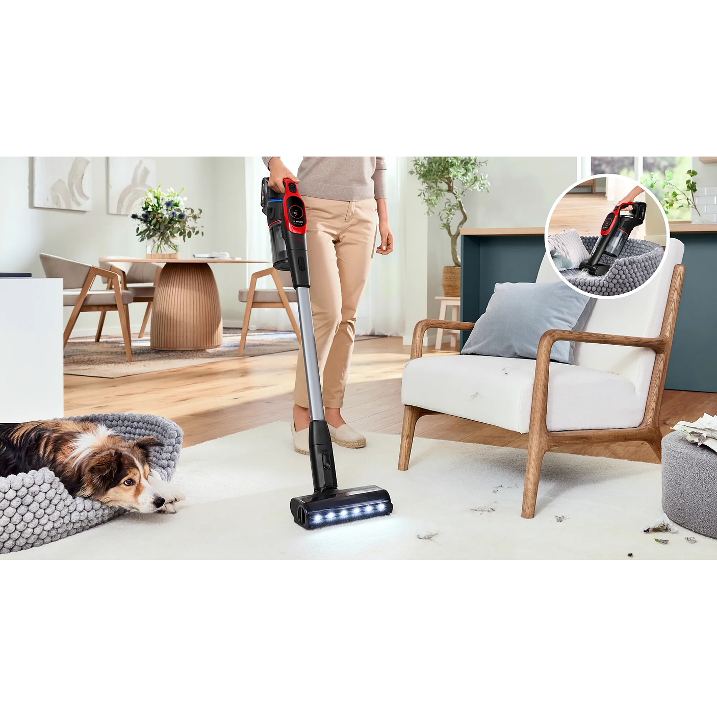 Aspiradora sin cable Unlimited 9 ProAnimal Rojo BOSCH 15