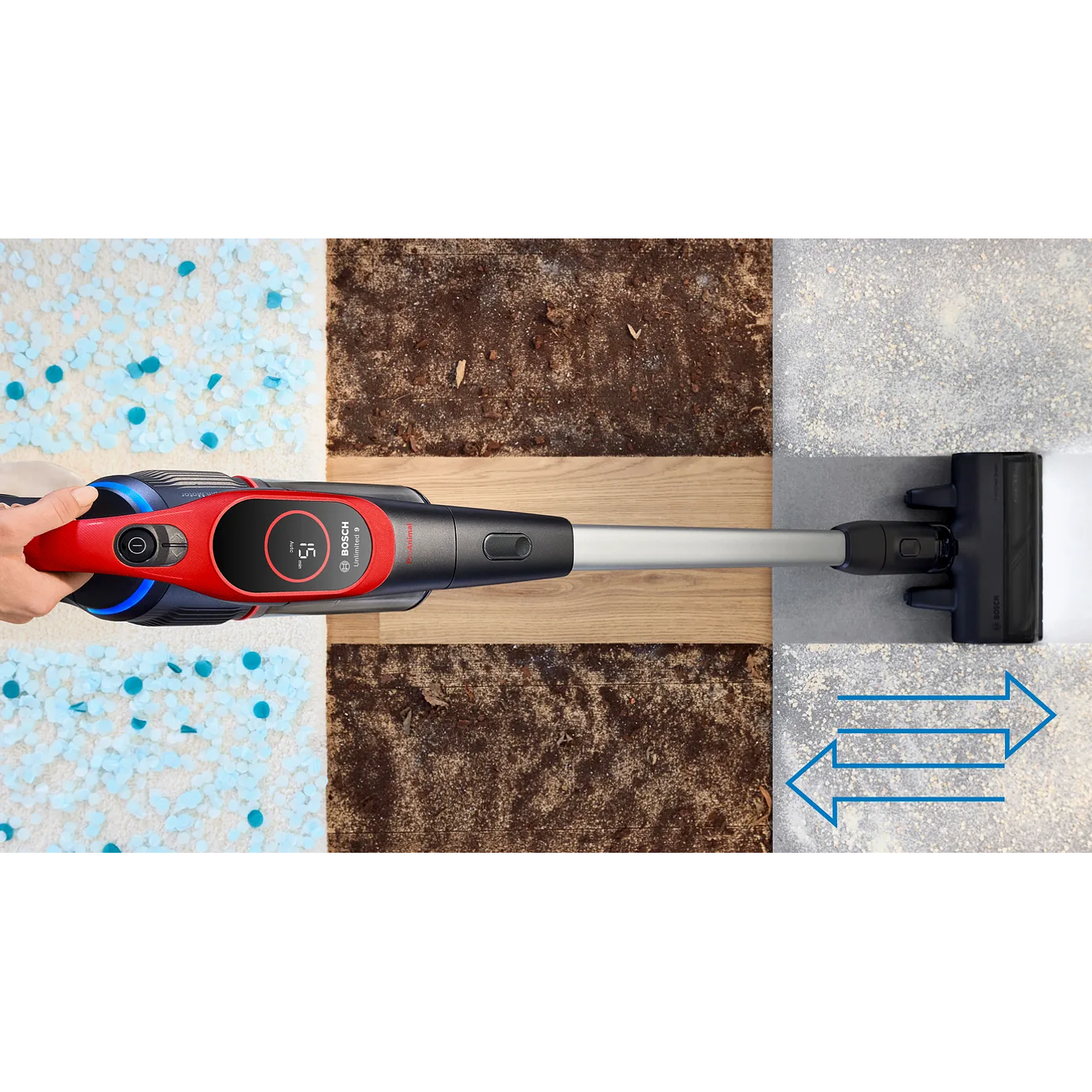 Aspiradora sin cable Unlimited 9 ProAnimal Rojo BOSCH 19