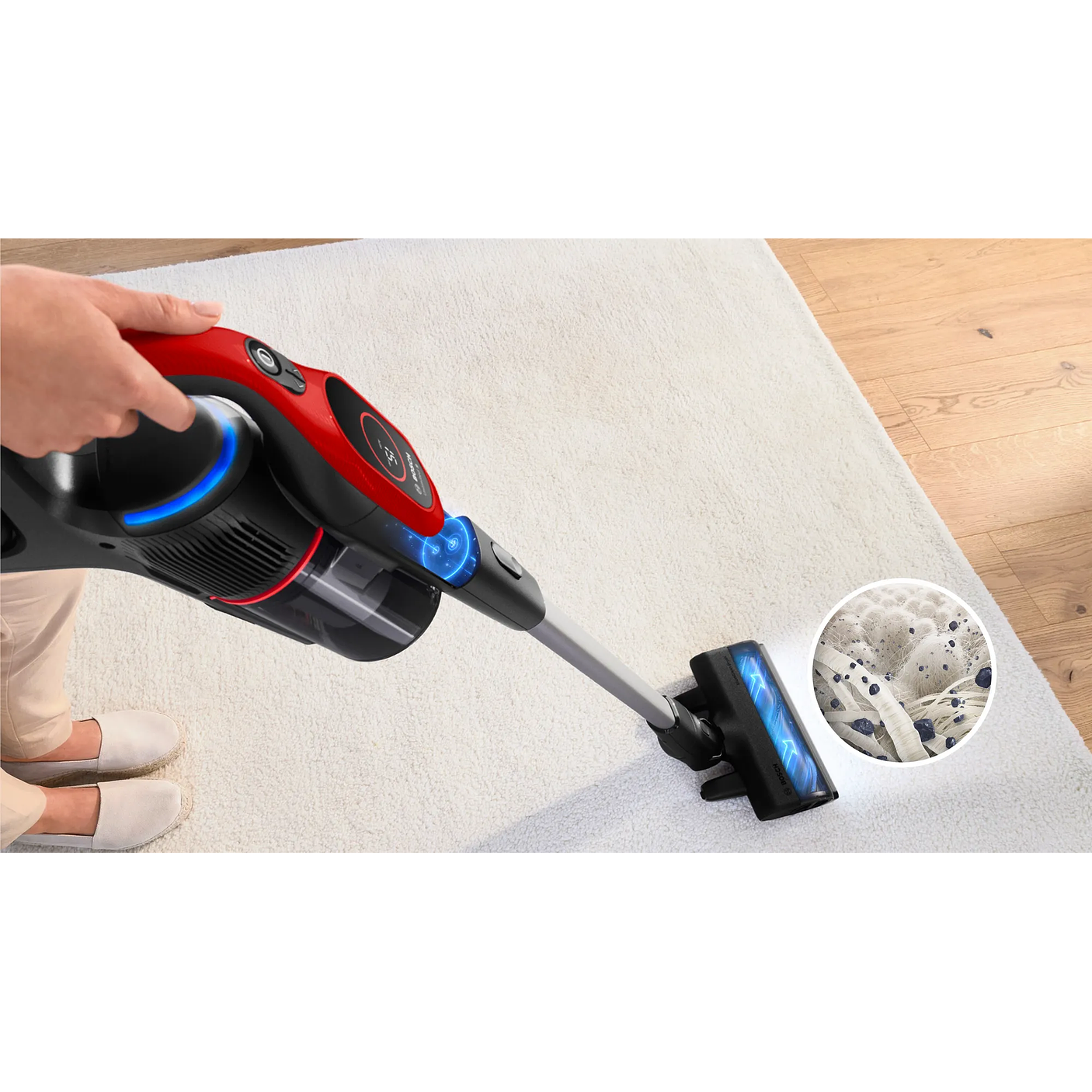 Aspiradora sin cable Unlimited 9 ProAnimal Rojo BOSCH 20