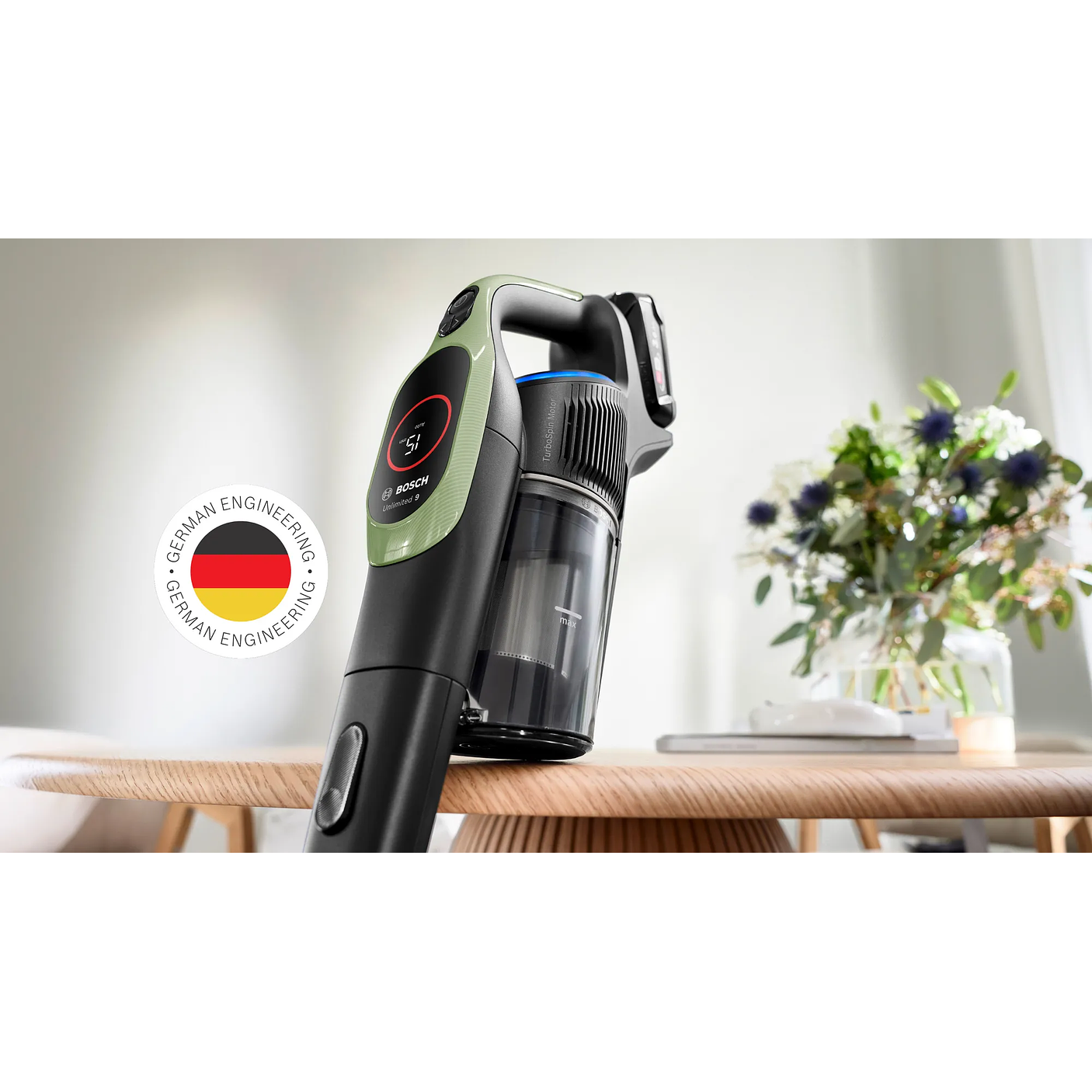 Aspiradora sin cable Unlimited 9 Verde BOSCH 12