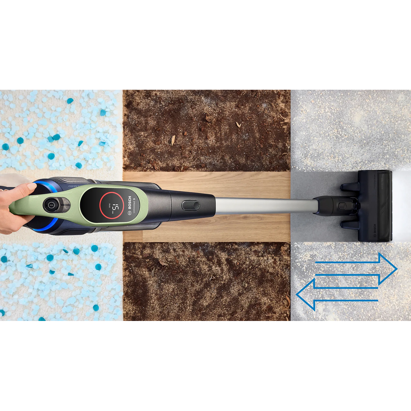Aspiradora sin cable Unlimited 9 Verde BOSCH 18