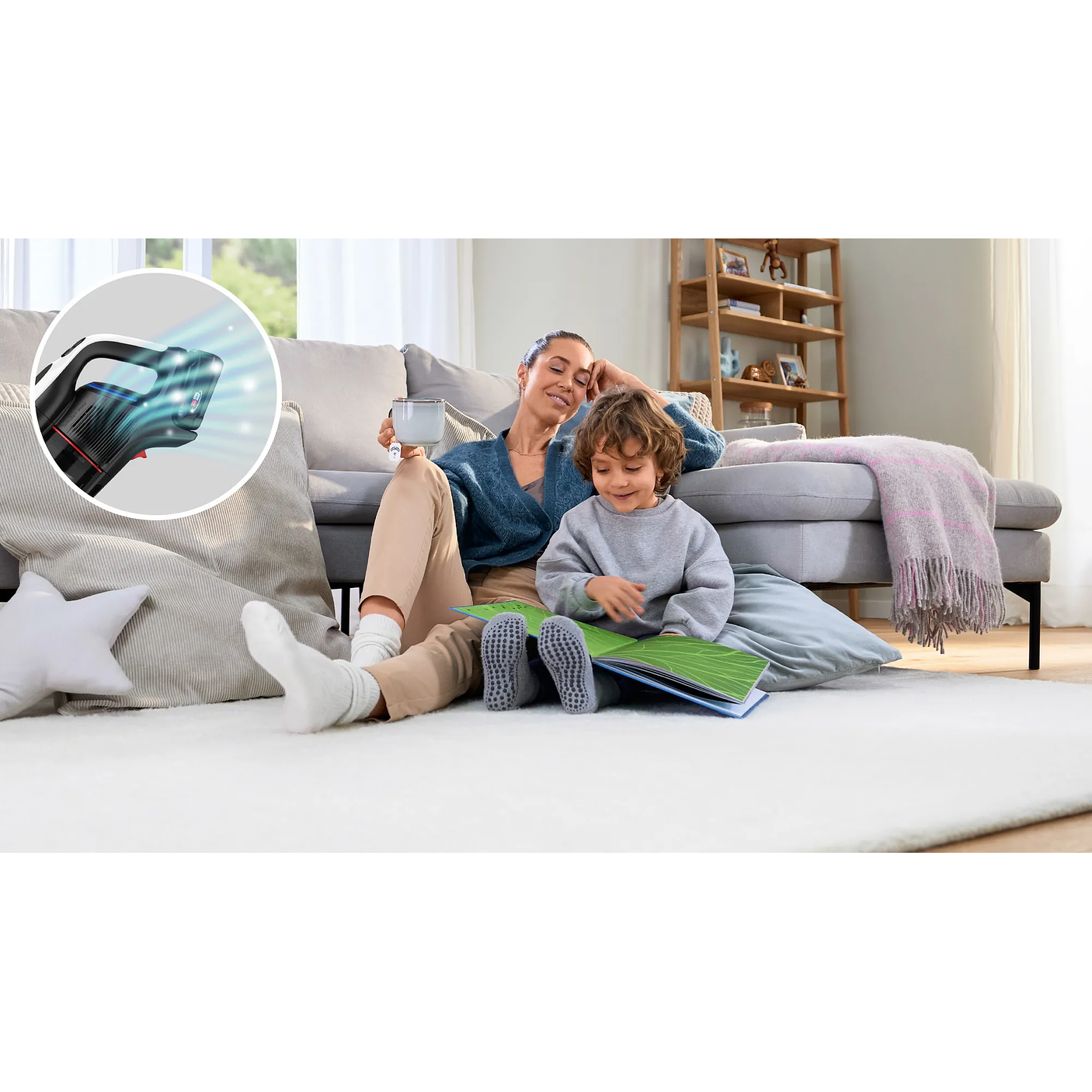 Aspiradora sin cable Unlimited 9 Blanco BOSCH 6