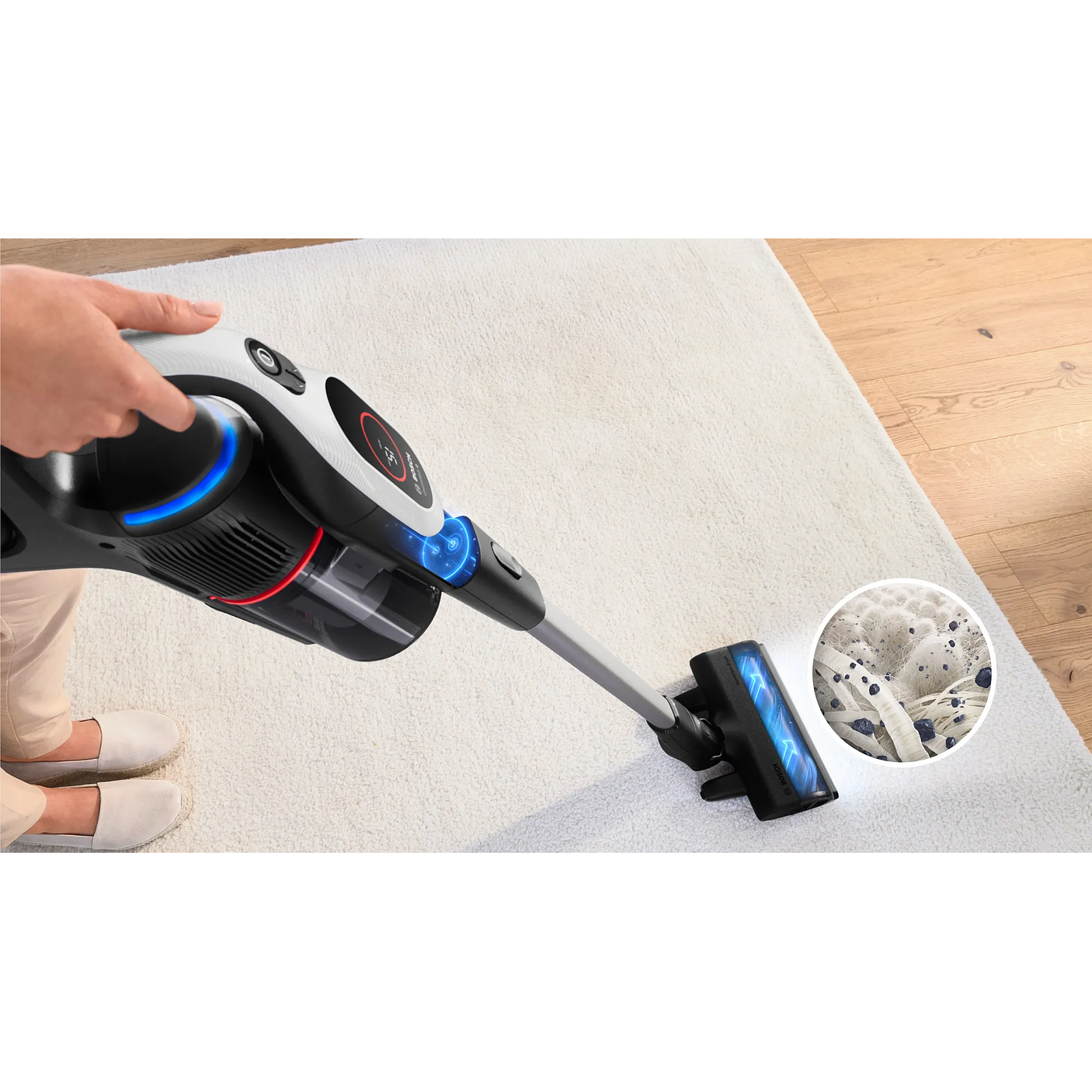 Aspiradora sin cable Unlimited 9 Blanco BOSCH 8