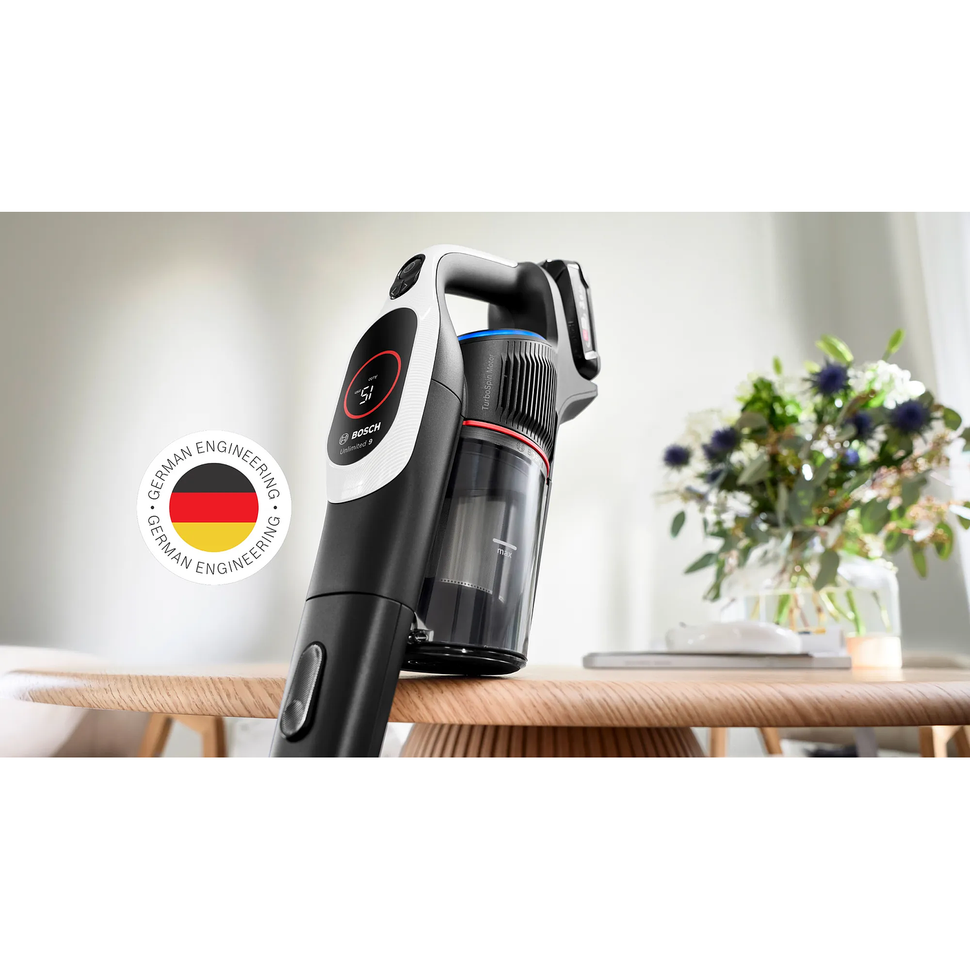 Aspiradora sin cable Unlimited 9 Blanco BOSCH 10