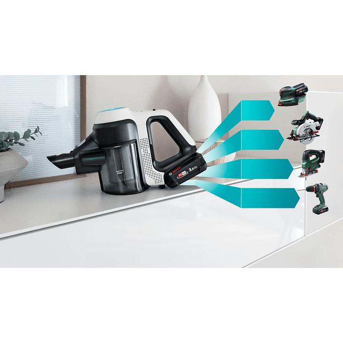 2 en 1: aspiradora y mopa recargable Unlimited 7 ProHygienic Aqua Blanco 4