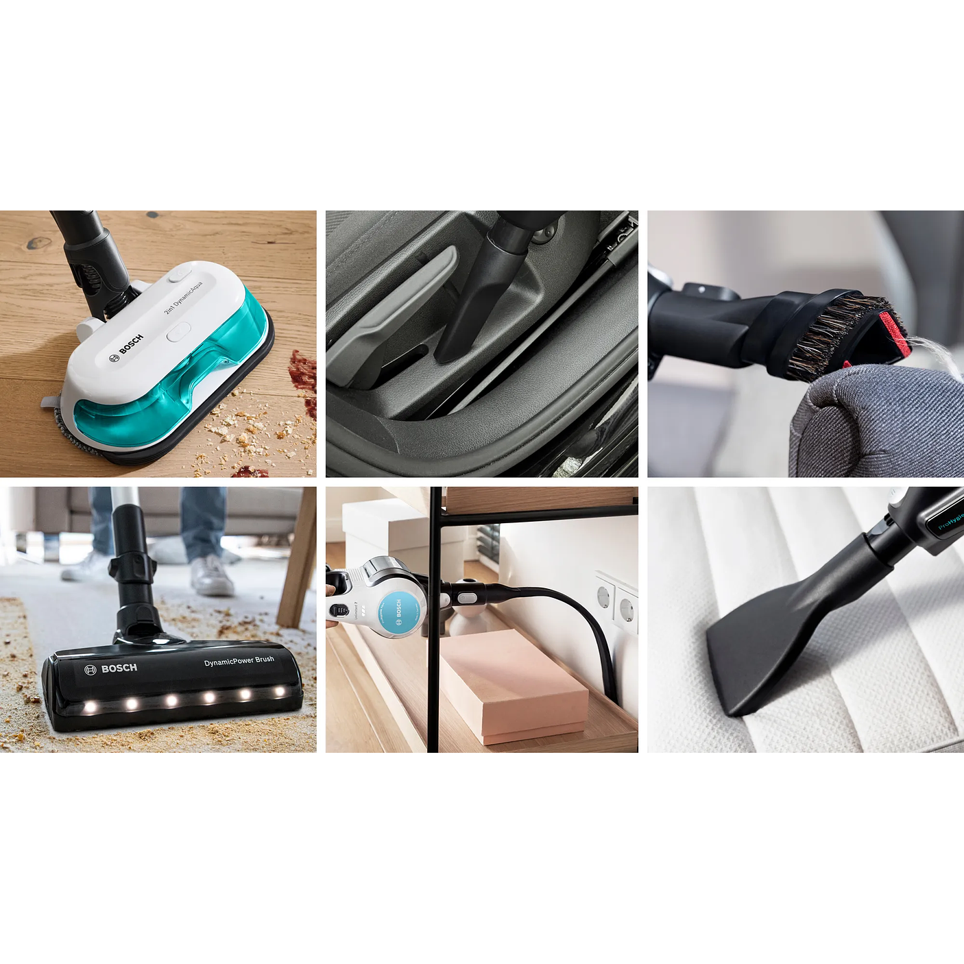 2 en 1: aspiradora y mopa recargable Unlimited 7 ProHygienic Aqua Blanco 9