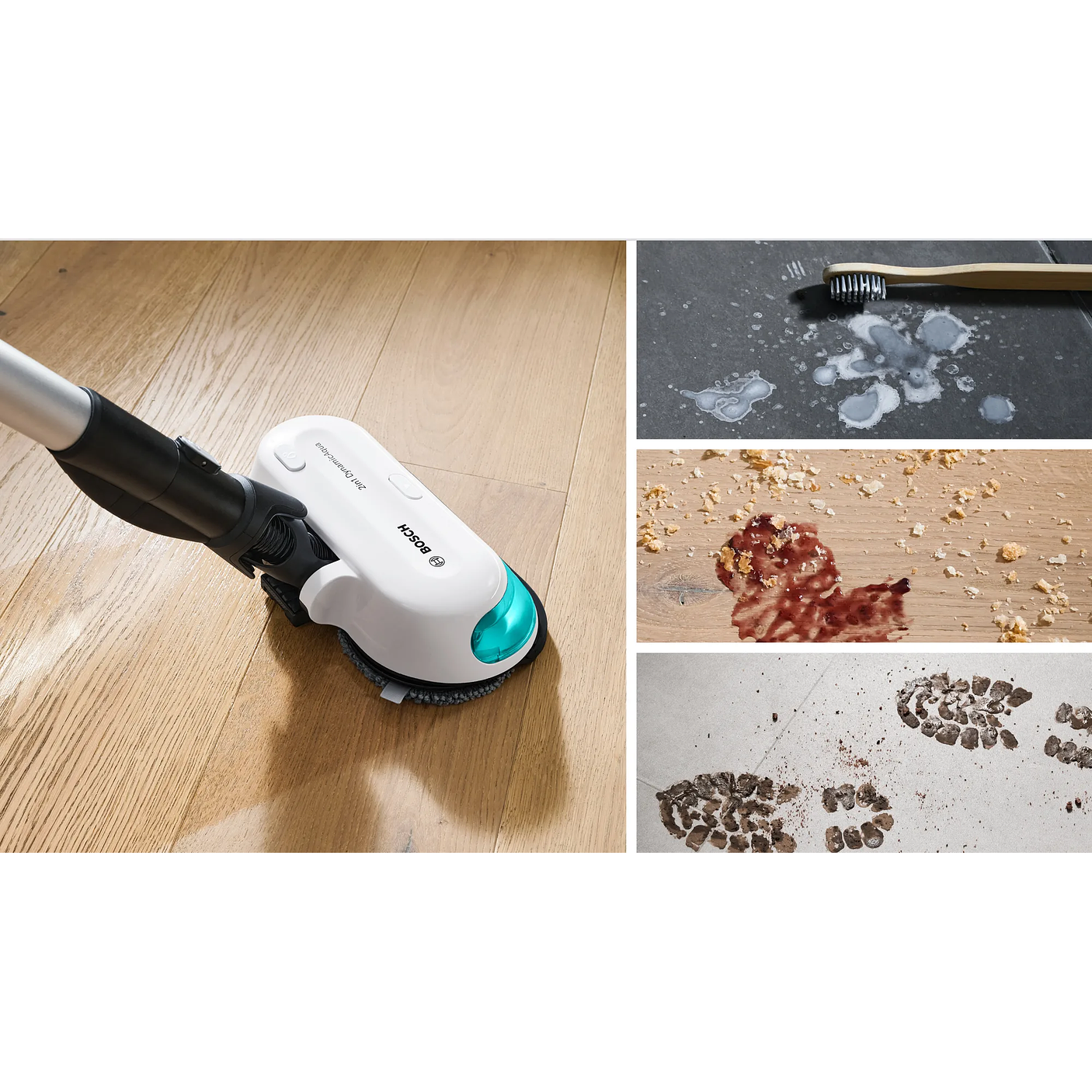 2 en 1: aspiradora y mopa recargable Unlimited 7 ProHygienic Aqua Blanco 16