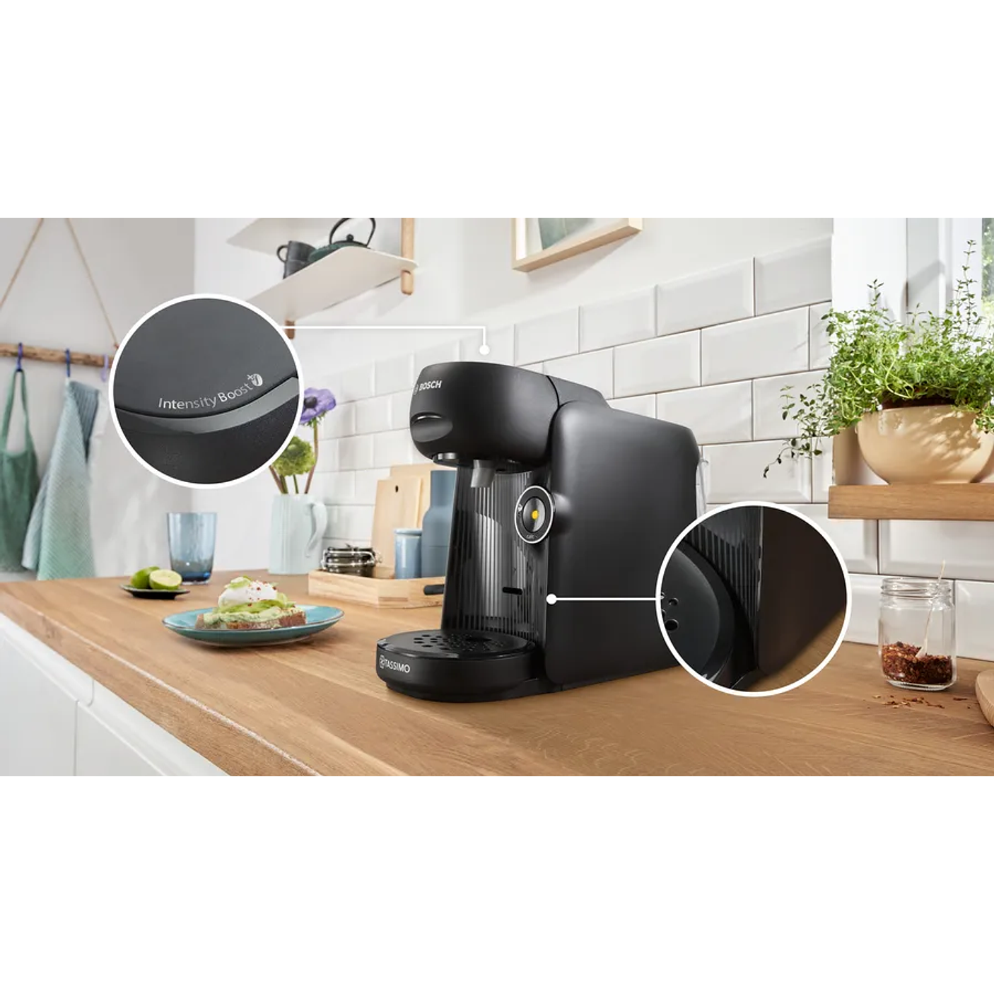 Cafetera multibebida TASSIMO FINESSE friendly Negro 2