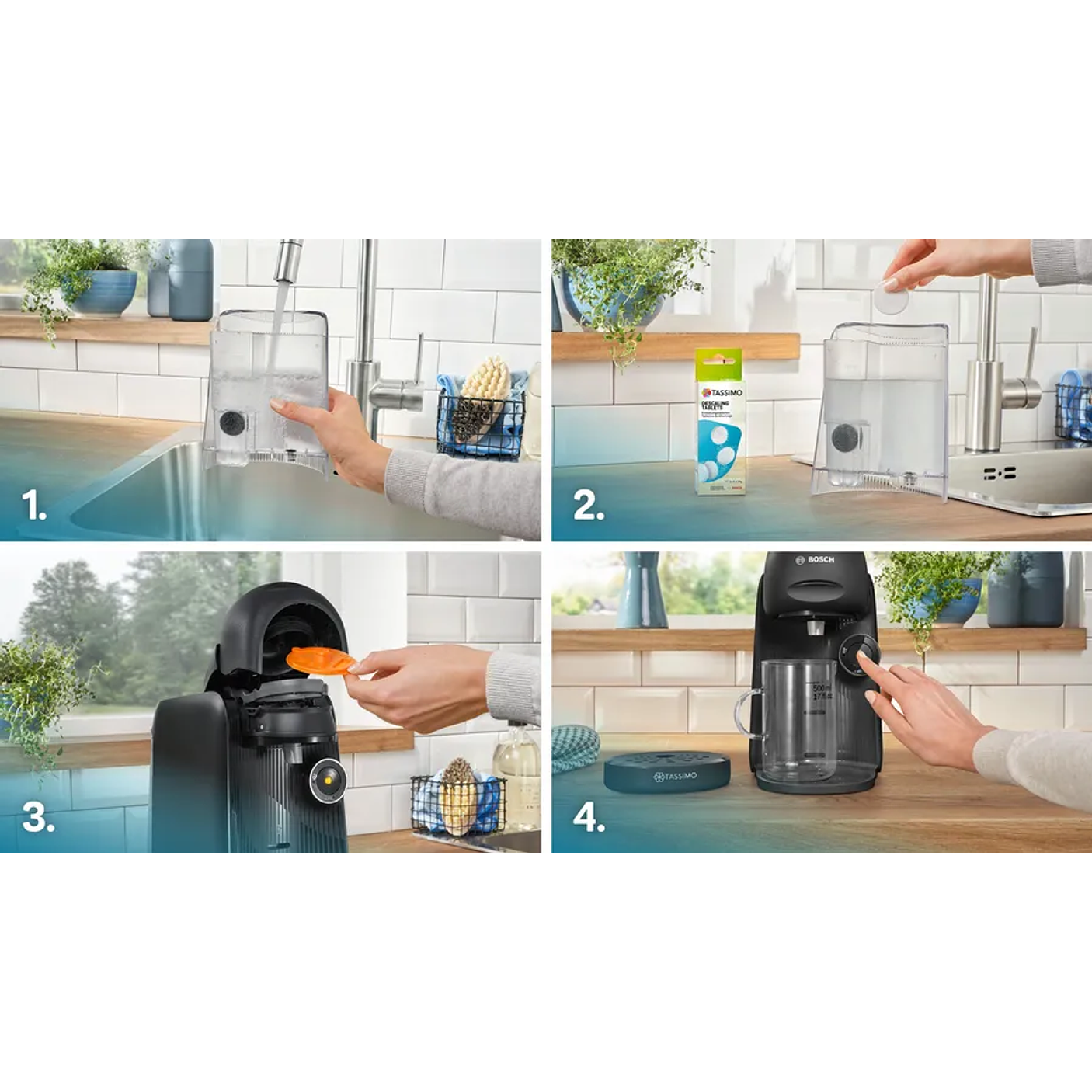 Cafetera multibebida TASSIMO FINESSE friendly Negro 12