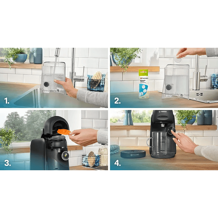 Cafetera multibebida TASSIMO FINESSE friendly Negro 12