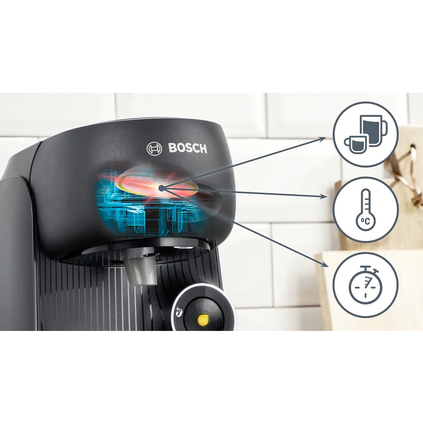 Cafetera multibebida TASSIMO FINESSE friendly Negro 7