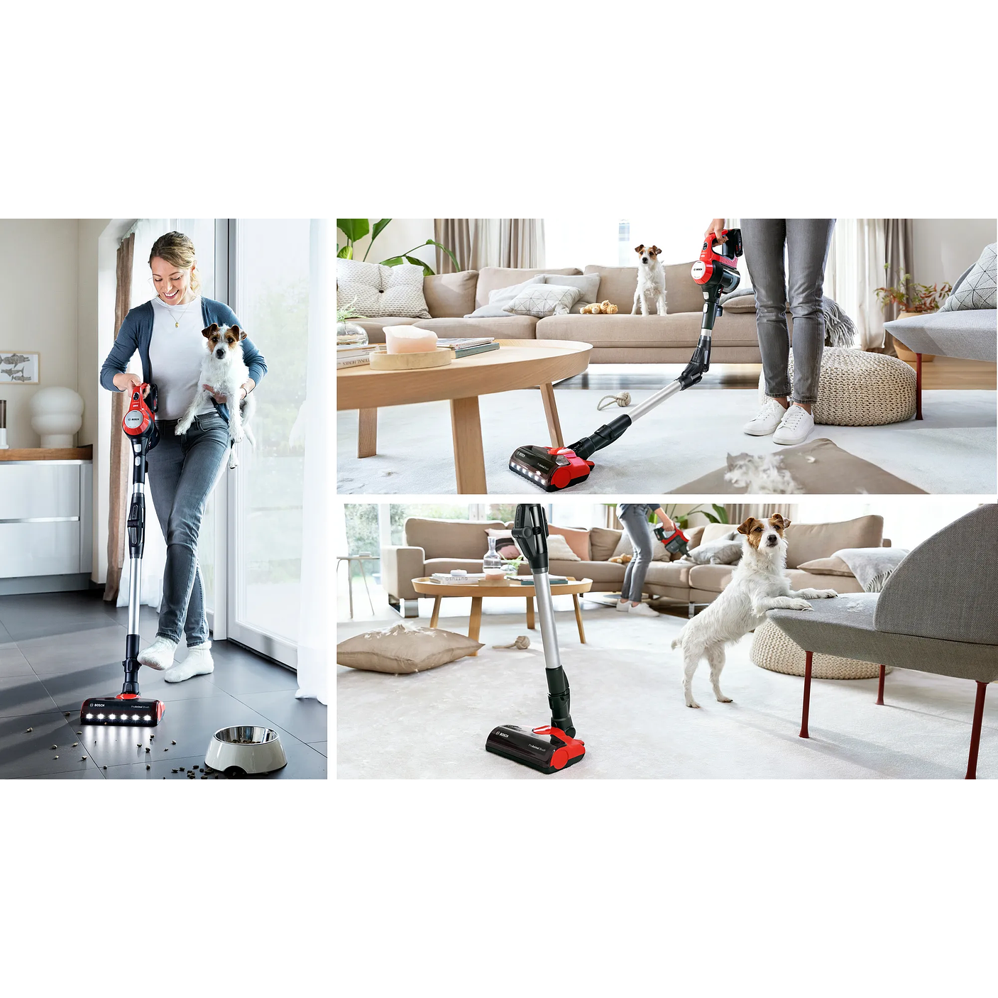 Aspiradora sin cable Unlimited 7 ProAnimal Rojo BOSCH 17