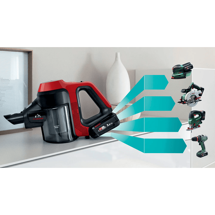 Aspiradora sin cable Unlimited 7 ProAnimal Rojo BOSCH 21