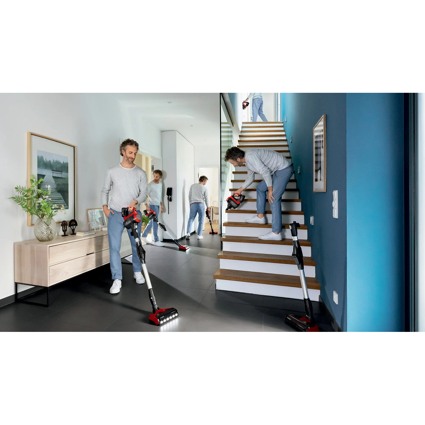 Aspiradora sin cable Unlimited 7 ProAnimal Rojo BOSCH 18