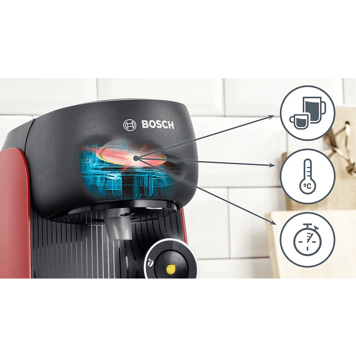 Cafetera multibebida TASSIMO FINESSE friendly Rojo 7
