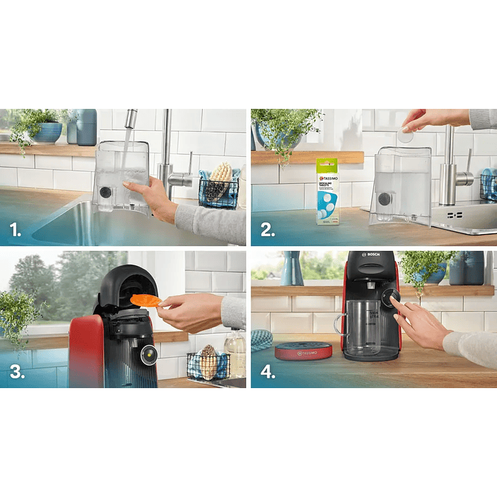 Cafetera multibebida TASSIMO FINESSE friendly Rojo 11