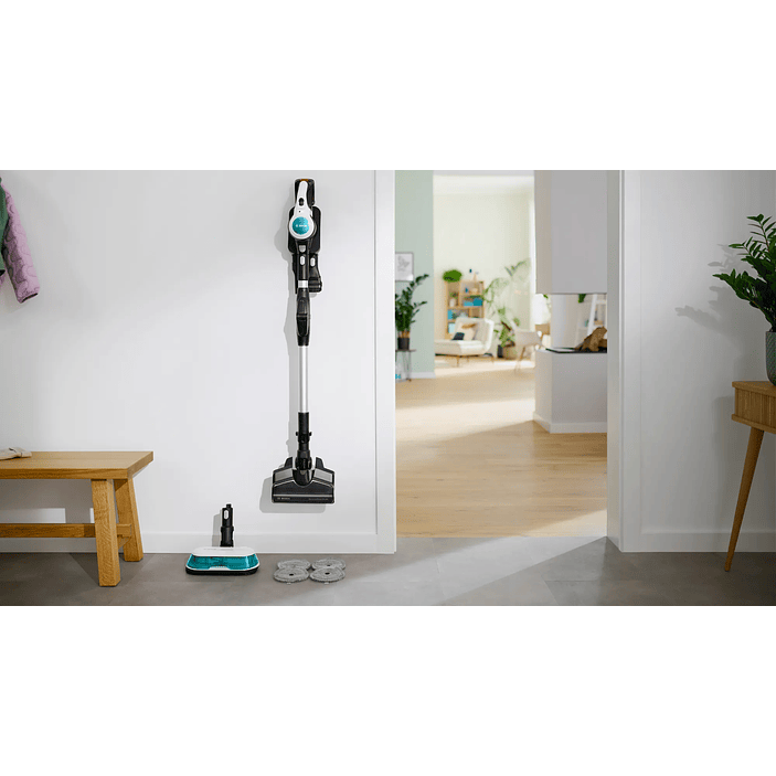 2 en 1: aspiradora y mopa recargable Unlimited 7 ProHygienic Aqua Blanco BOSCH 5