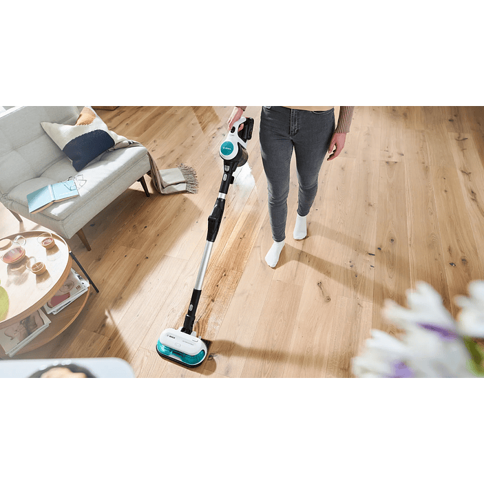2 en 1: aspiradora y mopa recargable Unlimited 7 ProHygienic Aqua Blanco BOSCH 12