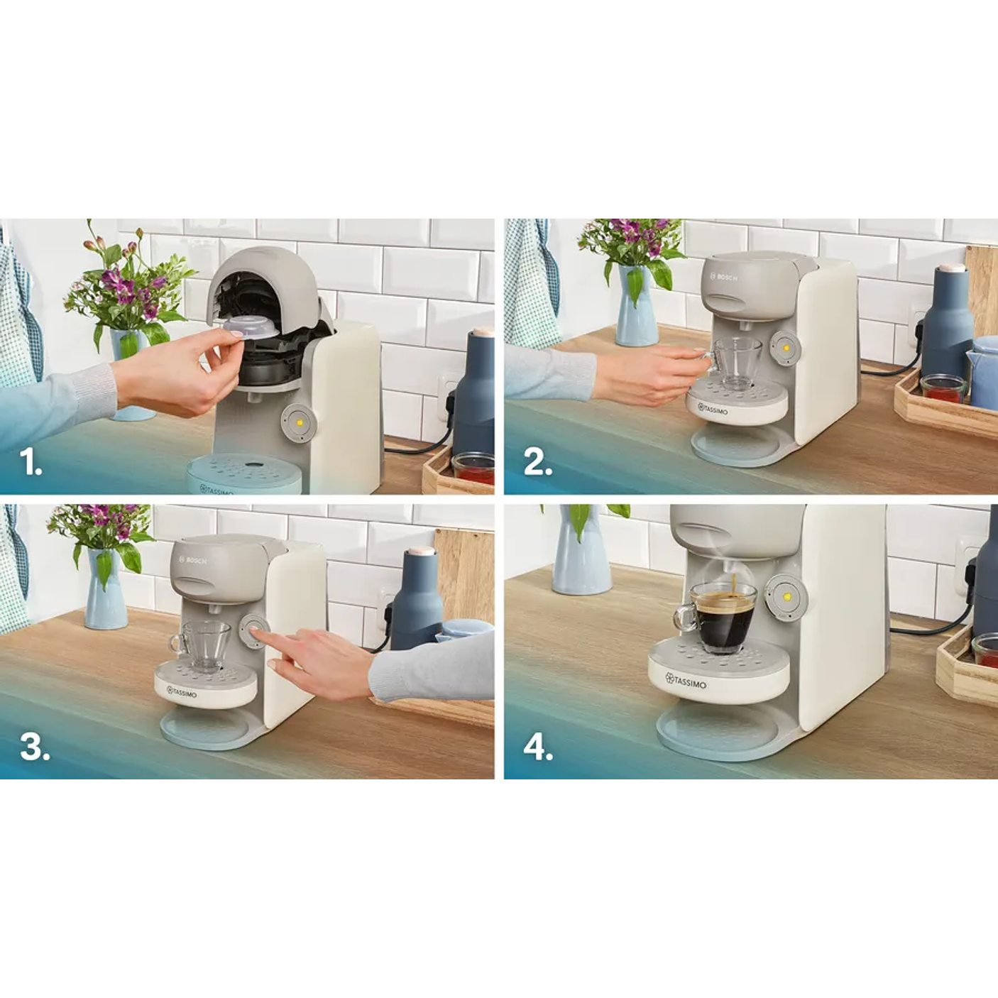 Cafetera multibebida TASSIMO FINESSE  10