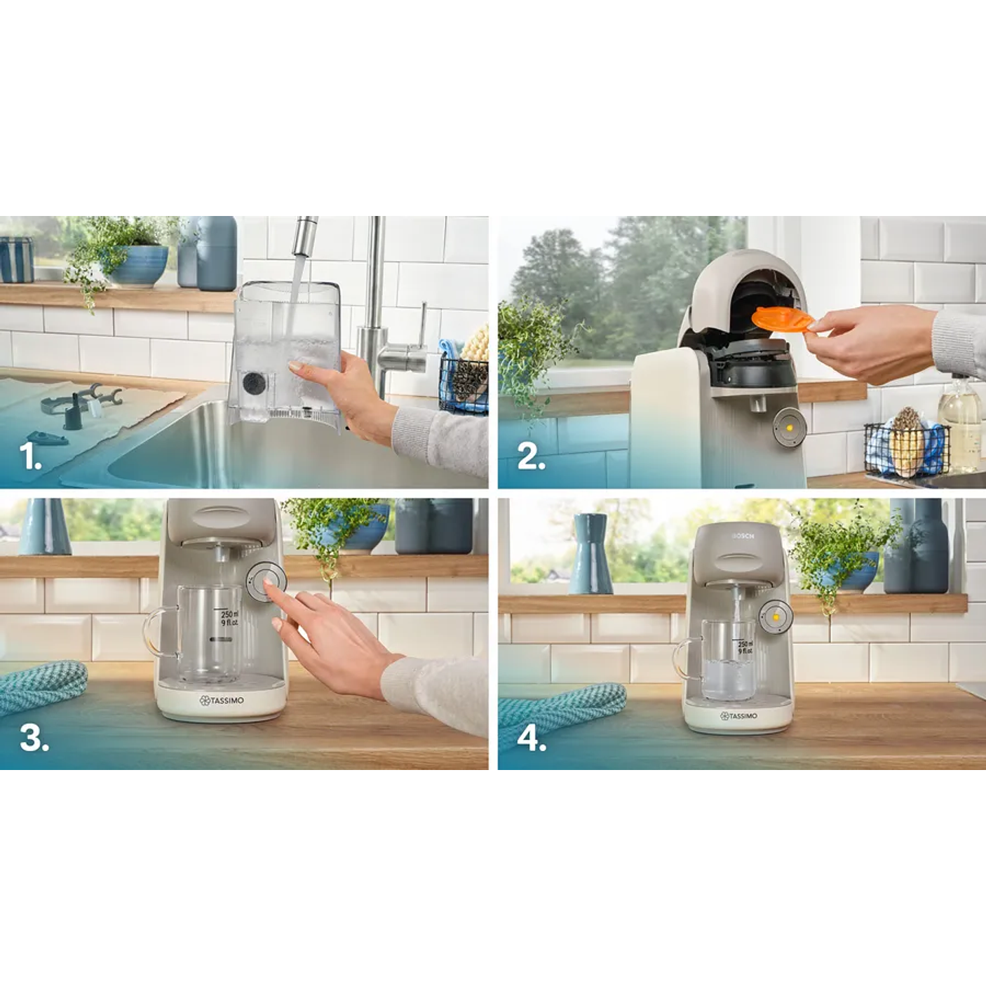 Cafetera multibebida TASSIMO FINESSE  12