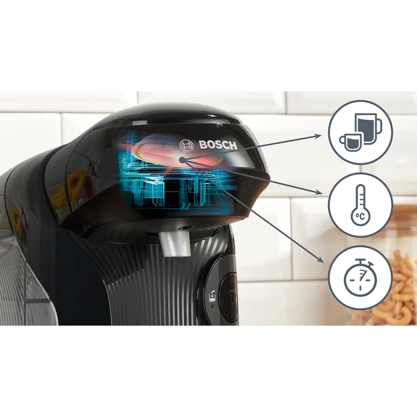 Cafetera multibebida TASSIMO STYLE friendly Negro 5