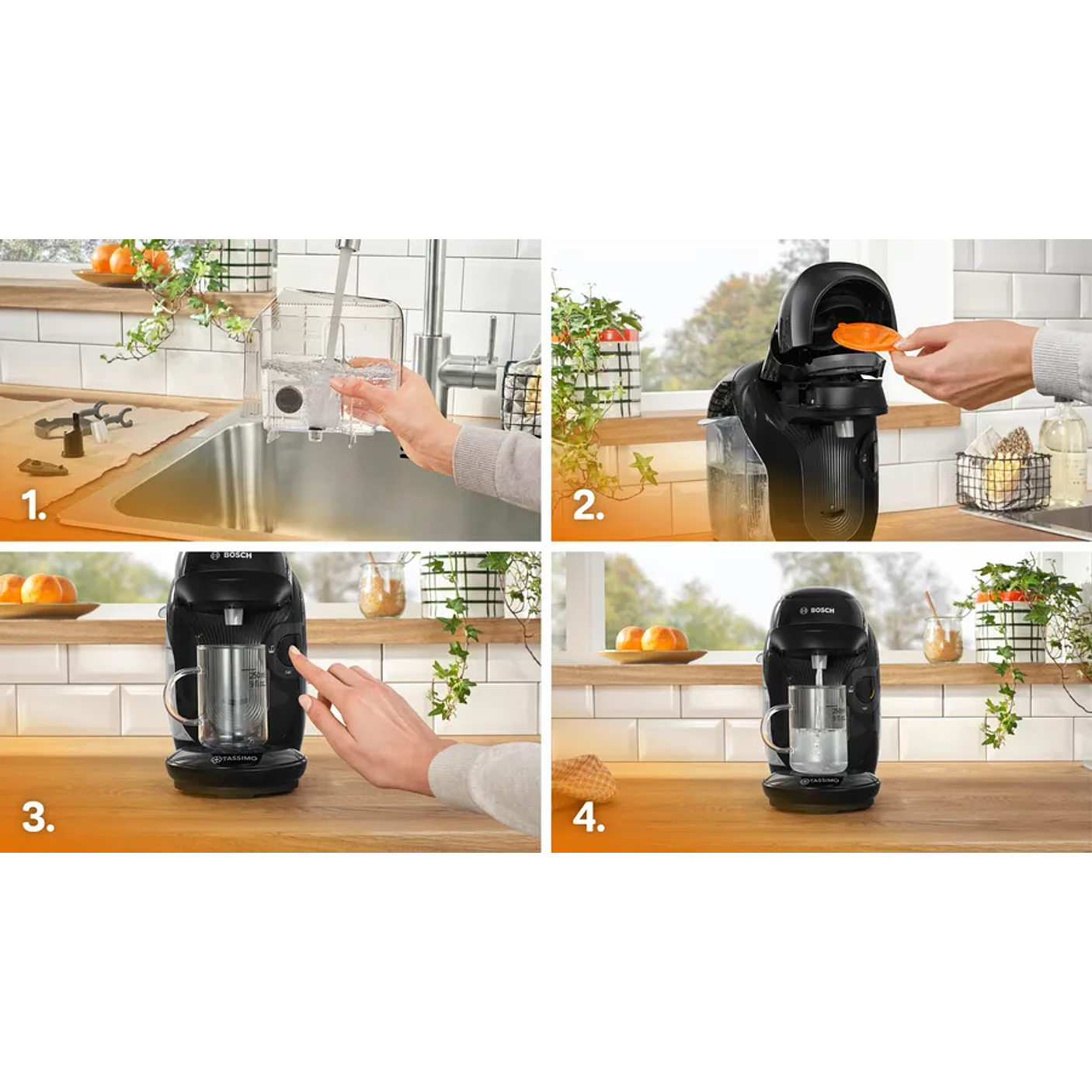 Cafetera multibebida TASSIMO STYLE friendly Negro 10