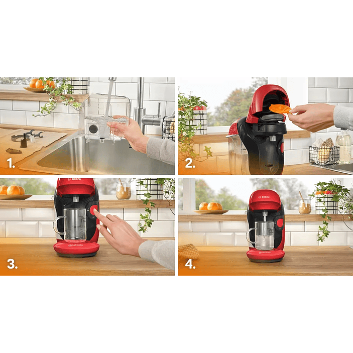 Cafetera multibebida TASSIMO STYLE friendly Rojo 9