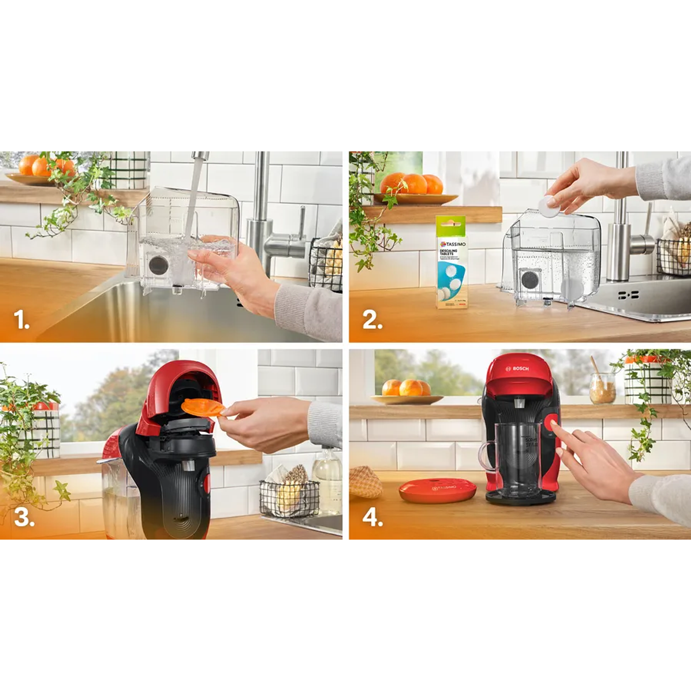 Cafetera multibebida TASSIMO STYLE friendly Rojo 11