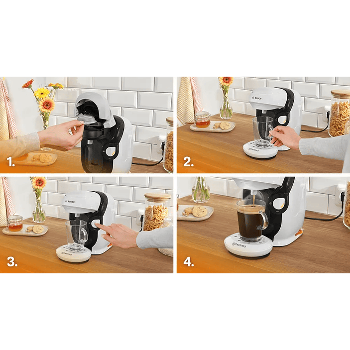Cafetera multibebida TASSIMO STYLE friendly Blanco 8