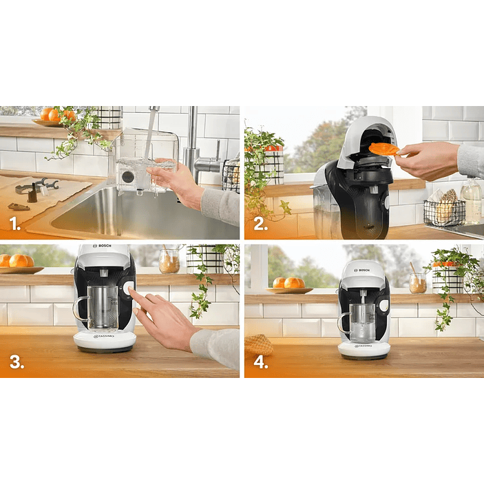 Cafetera multibebida TASSIMO STYLE friendly Blanco 10