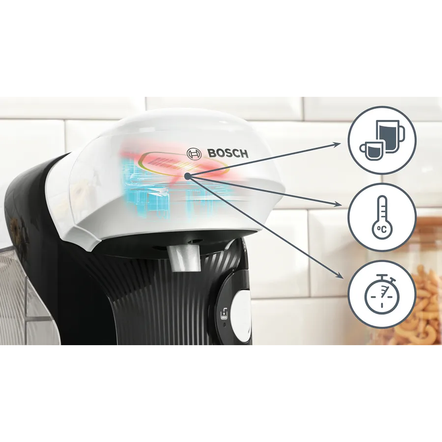 Cafetera multibebida TASSIMO STYLE friendly Blanco 5