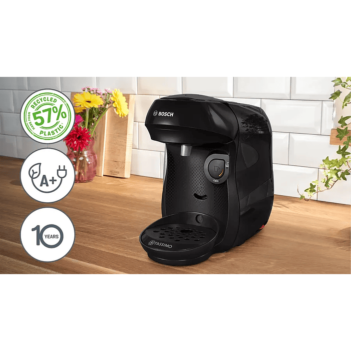 Cafetera multibebida TASSIMO HAPPY friendly Negro 2