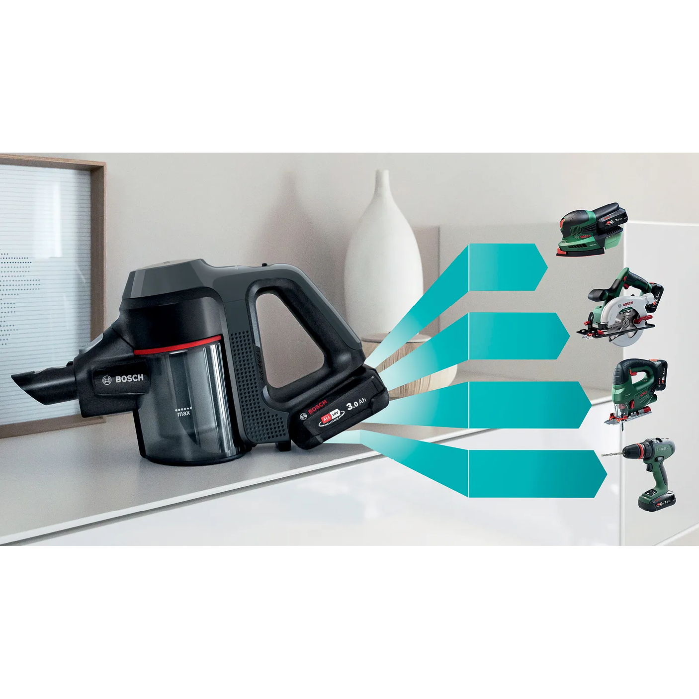 Aspiradora sin cable Unlimited 7 Acero BOSCH 14