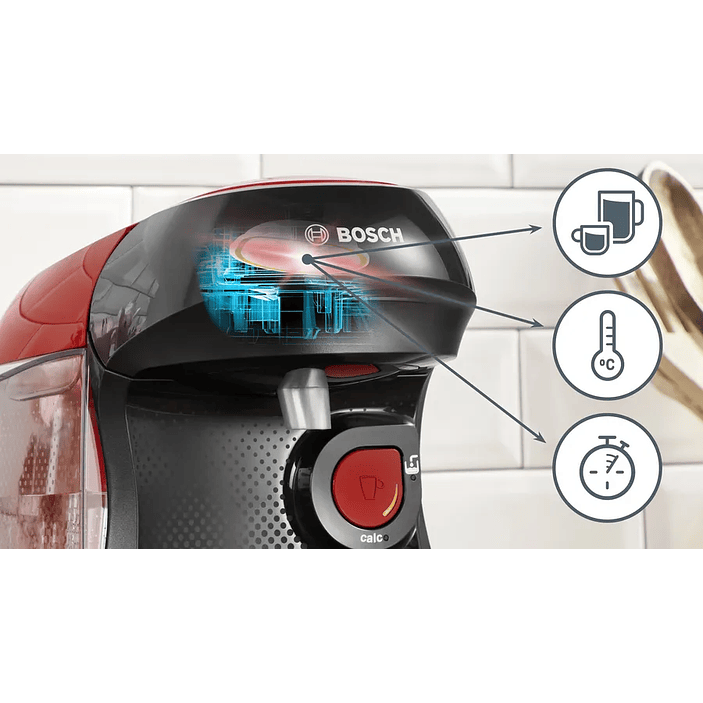 Cafetera multibebida TASSIMO HAPPY friendly Rojo 5