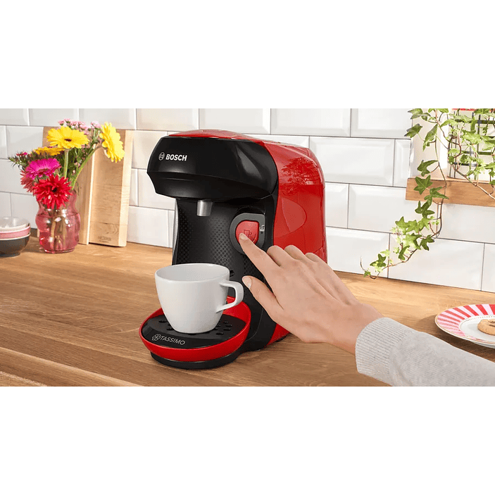 Cafetera multibebida TASSIMO HAPPY friendly Rojo 3
