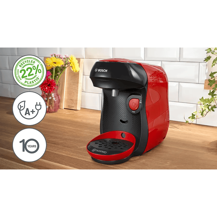 Cafetera multibebida TASSIMO HAPPY friendly Rojo 2