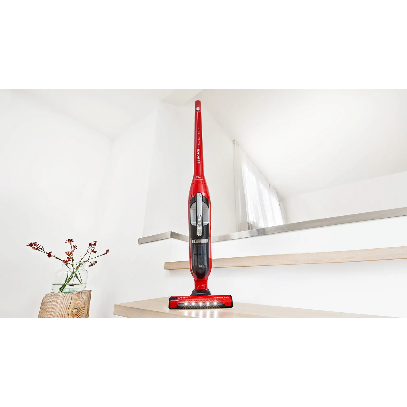 Aspiradora sin cable Flexxo Gen2 28Vmax ProAnimal Rojo BOSCH 4