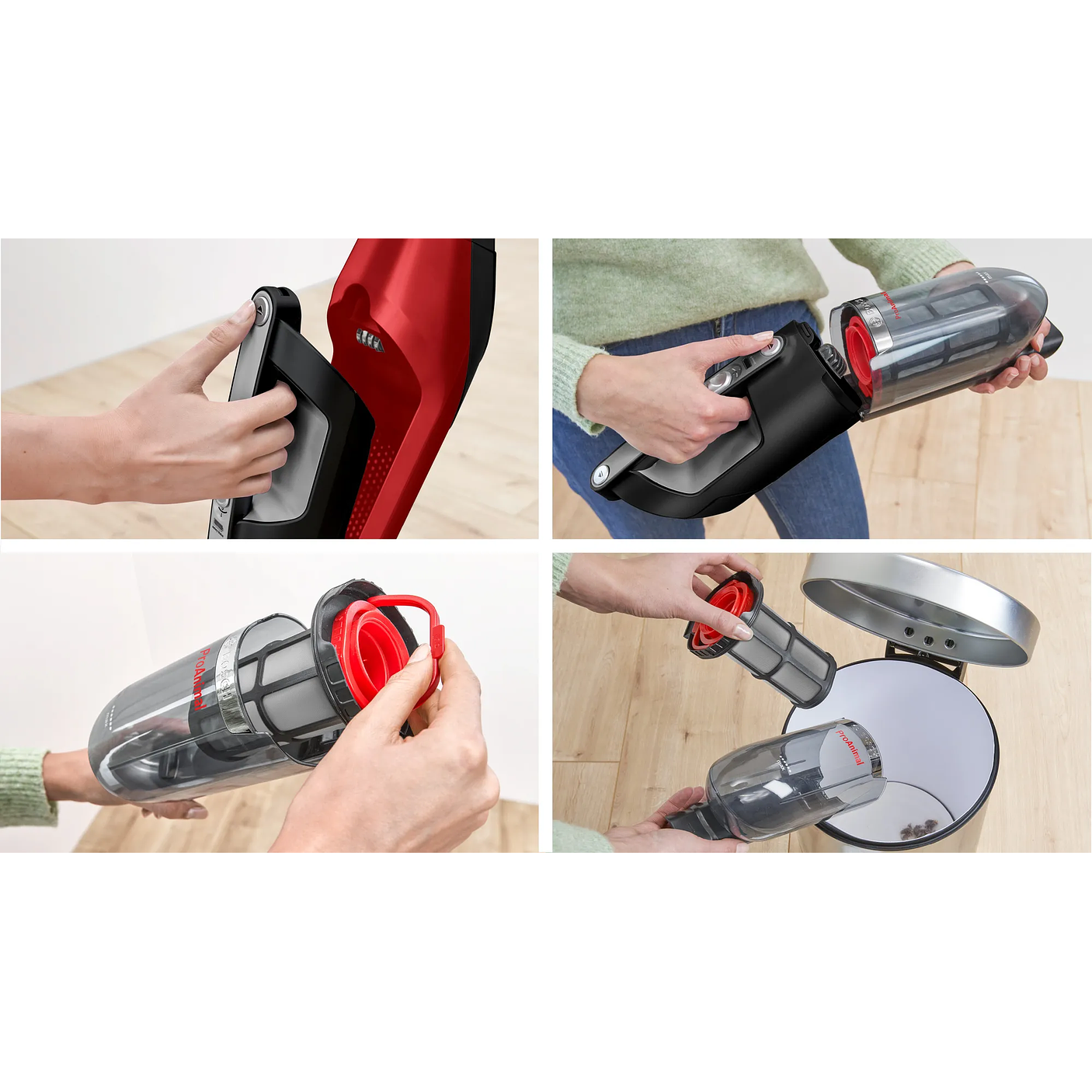 Aspiradora sin cable Flexxo Gen2 28Vmax ProAnimal Rojo BOSCH 7